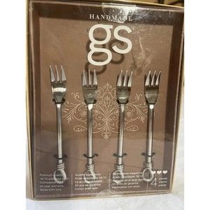 Gourmet Settings Twist & Shout Cocktail Fork (Set of Four) in packaging New